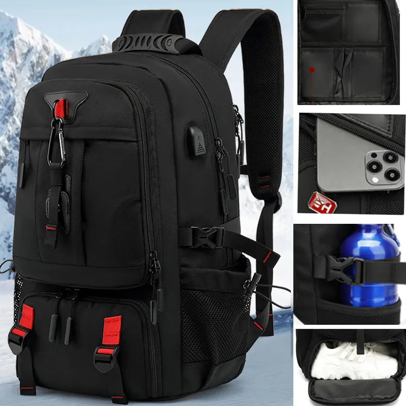 Tech Trek Pro 50-80L – The ultimate backpack with USB charging Durable and spacious | ventumra