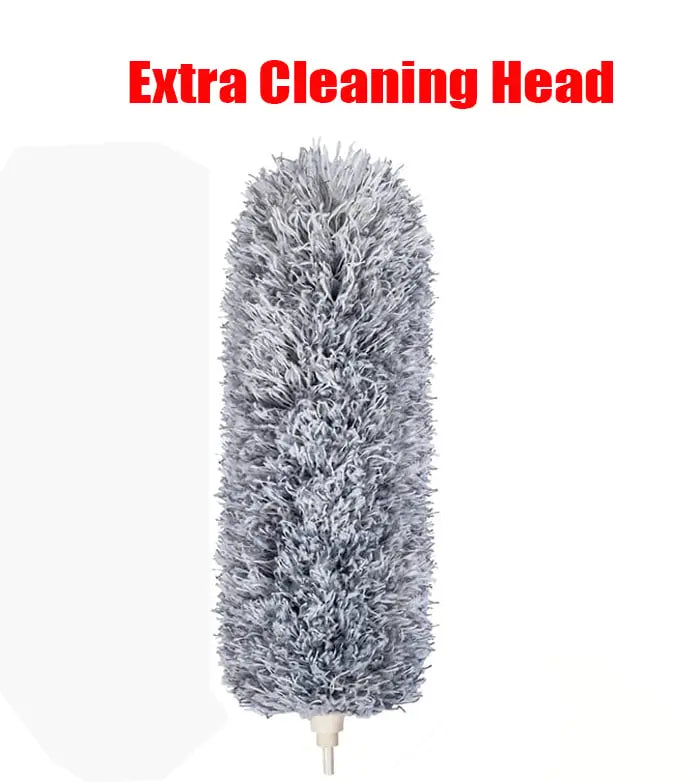 Telescopic dust duster with extra long microfiber head (Free 3 replacement cleaning heads) | ventumra