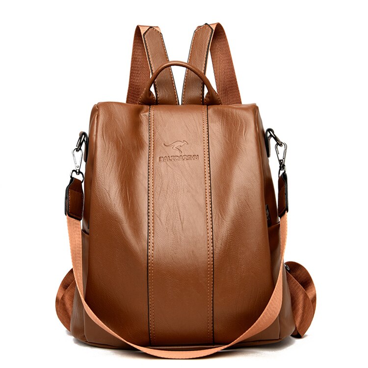 Vintage Leather Convertible Backpack for Women | ventumra