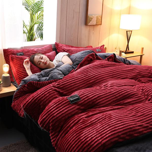 Thickened Corduroy Velvet Bedding Set | ventumra