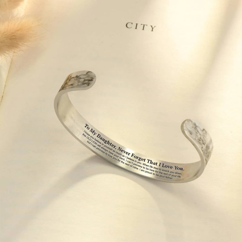 To My Daughter Proud of You Love Dad Bracelet | ventumra