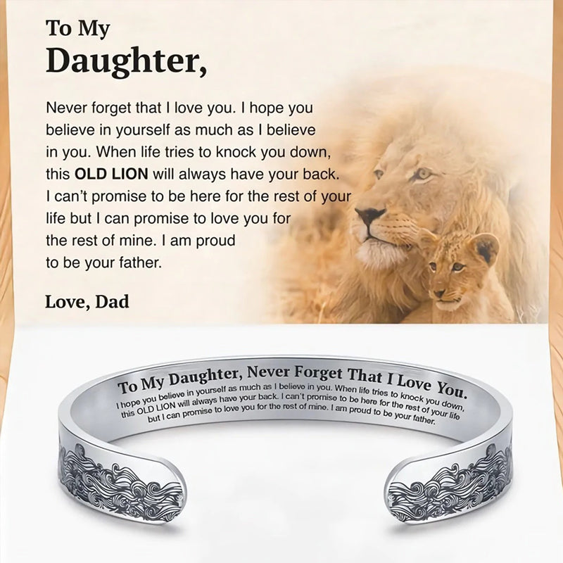 To My Daughter Proud of You Love Dad Bracelet | ventumra