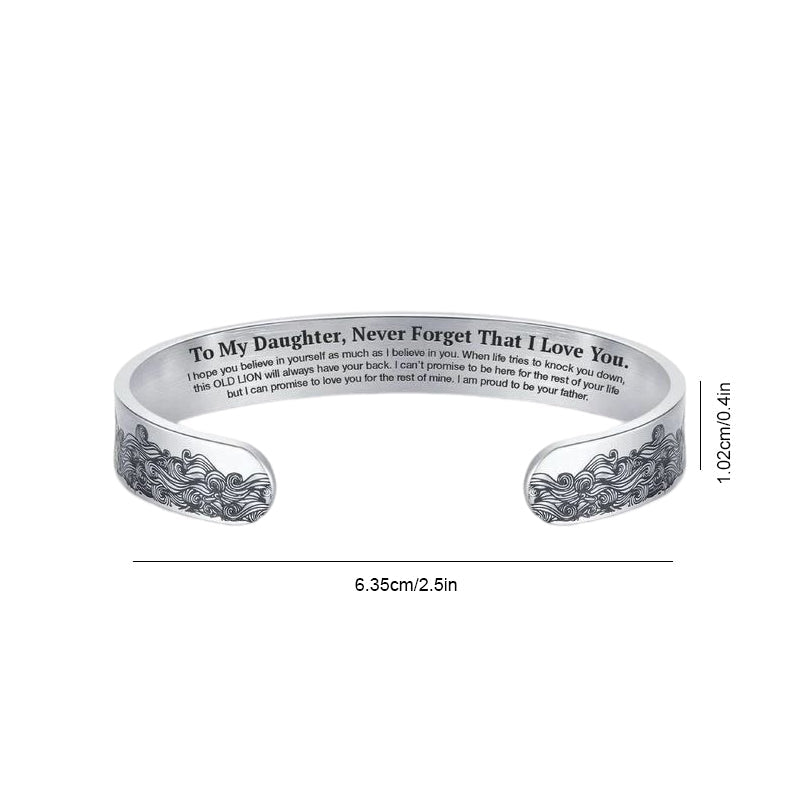 To My Daughter Proud of You Love Dad Bracelet | ventumra