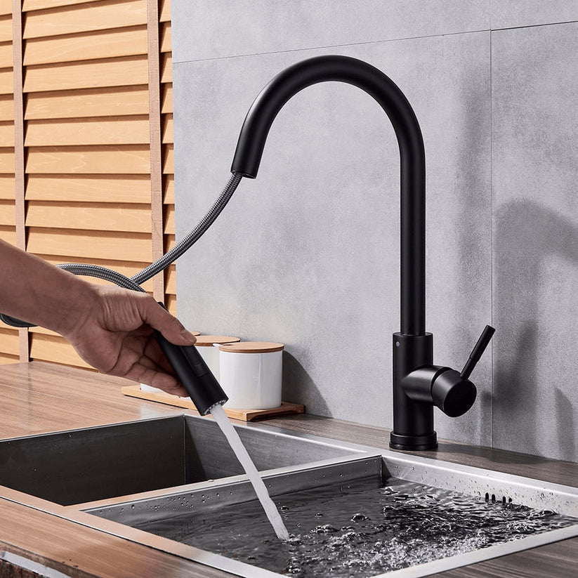 TouchTech Touchless Sensor Kitchen Faucet with Pull-Down Sprayer | ventumra