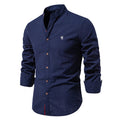 Band Collar Cotton Shirt | ventumra