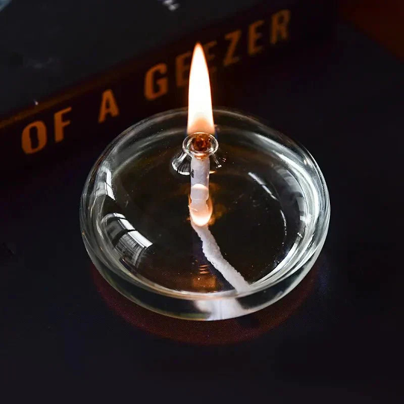 Glass Oil Lamp for a Cozy Atmosphere | ventumra