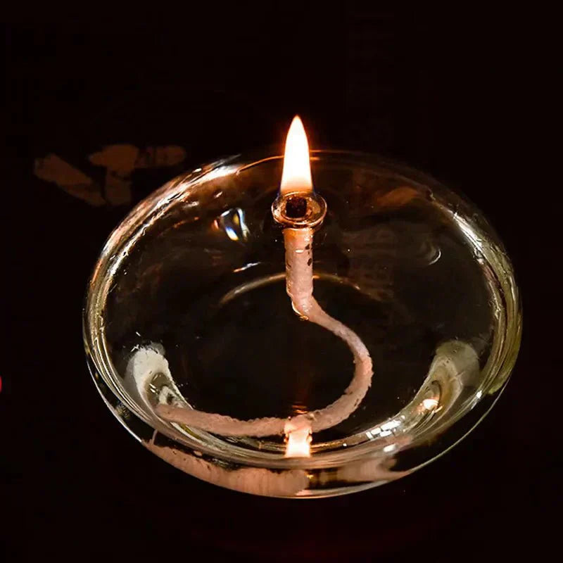 Glass Oil Lamp for a Cozy Atmosphere | ventumra