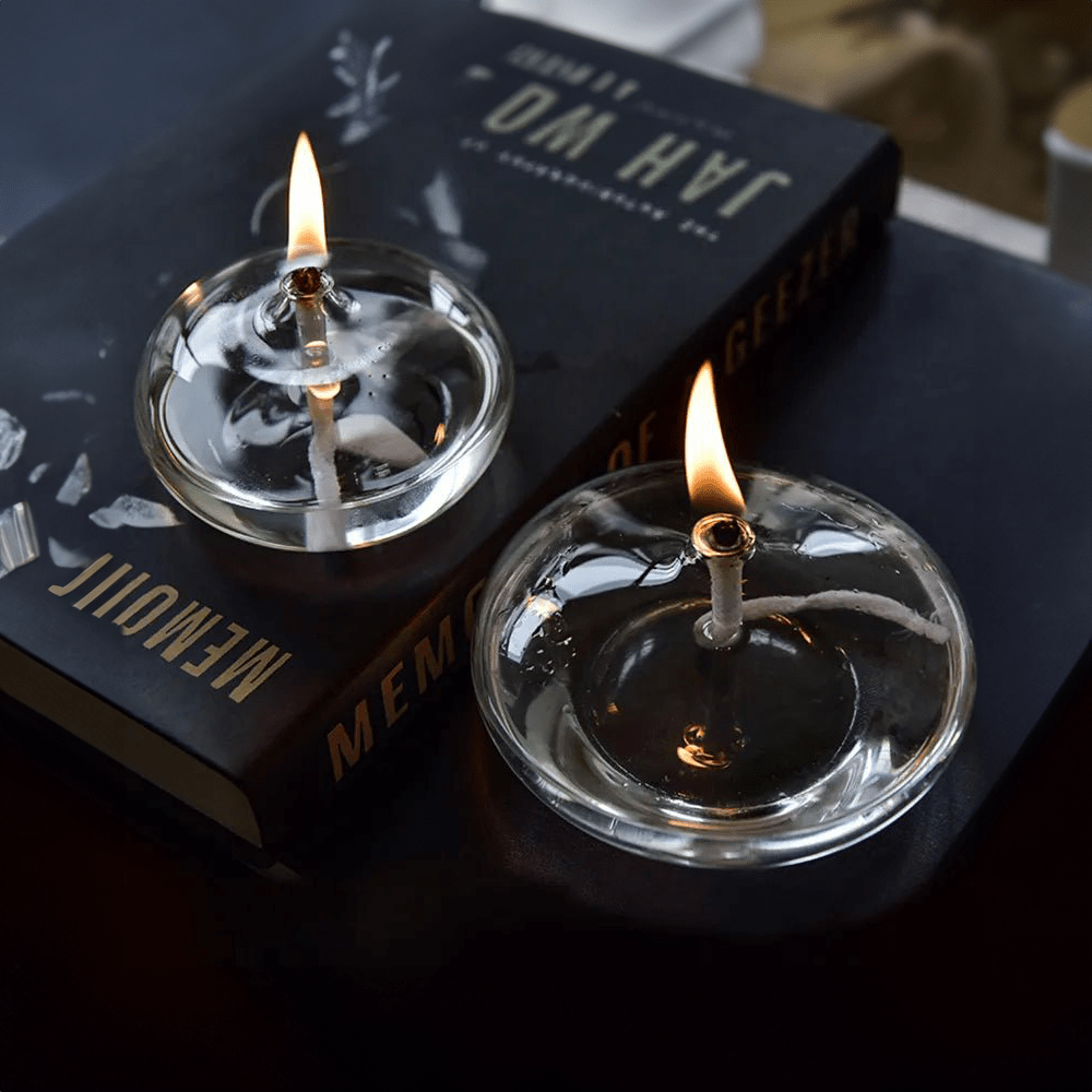 Glass Oil Lamp for a Cozy Atmosphere | ventumra