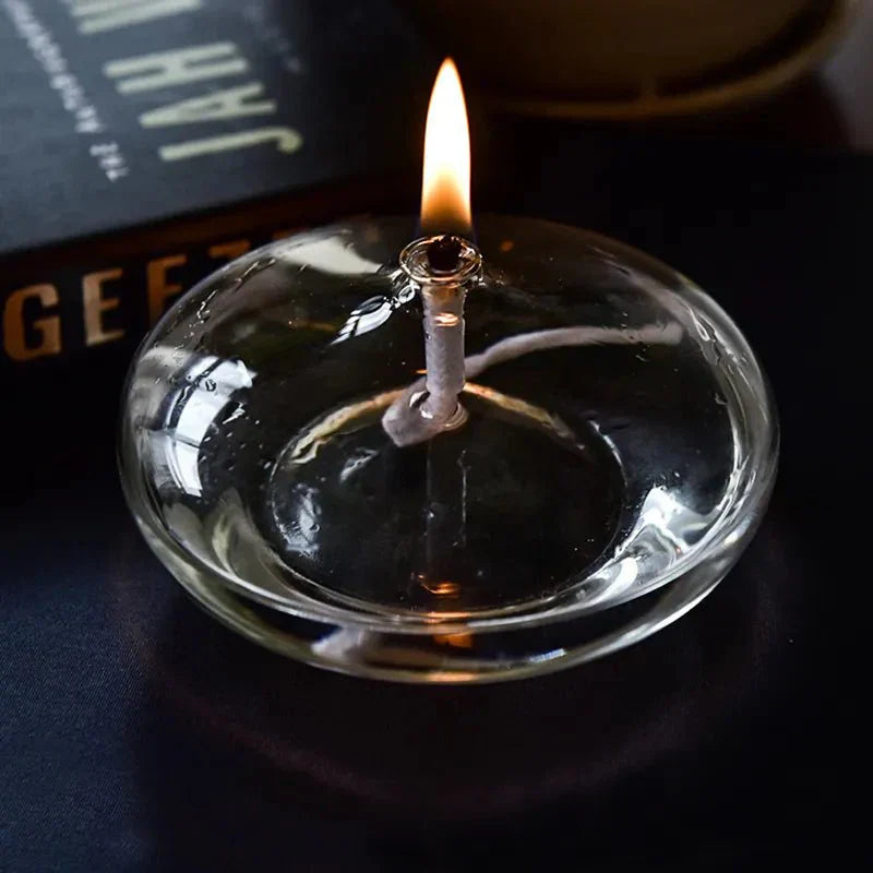Glass Oil Lamp for a Cozy Atmosphere | ventumra