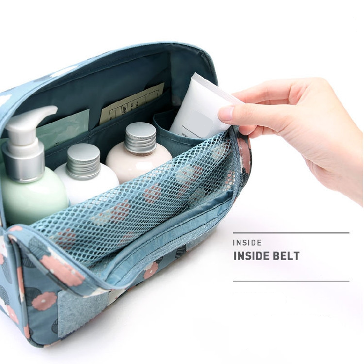 Travel Cosmetic Bag Waterproof & with Hook Foldable & Padded For Women & Men | ventumra