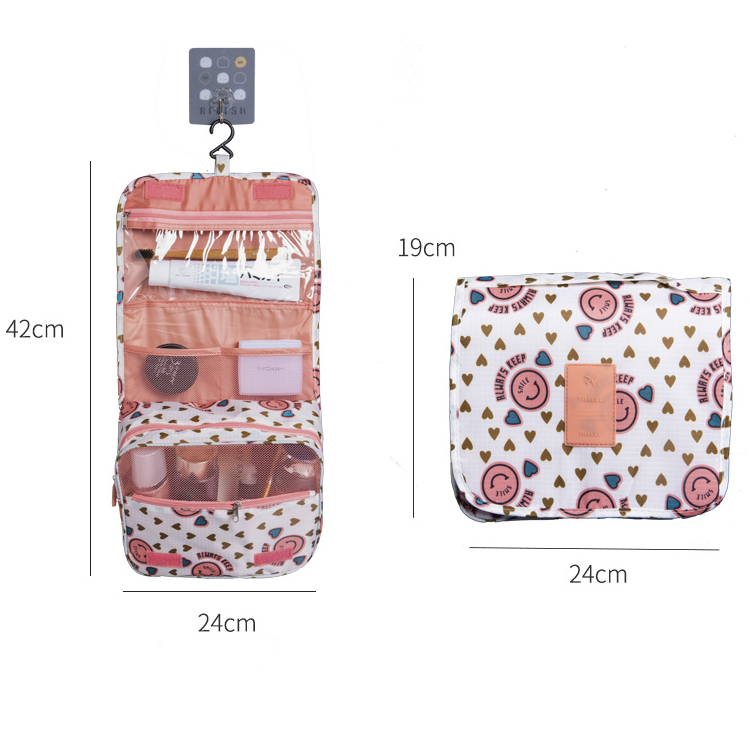 Travel Cosmetic Bag Waterproof & with Hook Foldable & Padded For Women & Men | ventumra