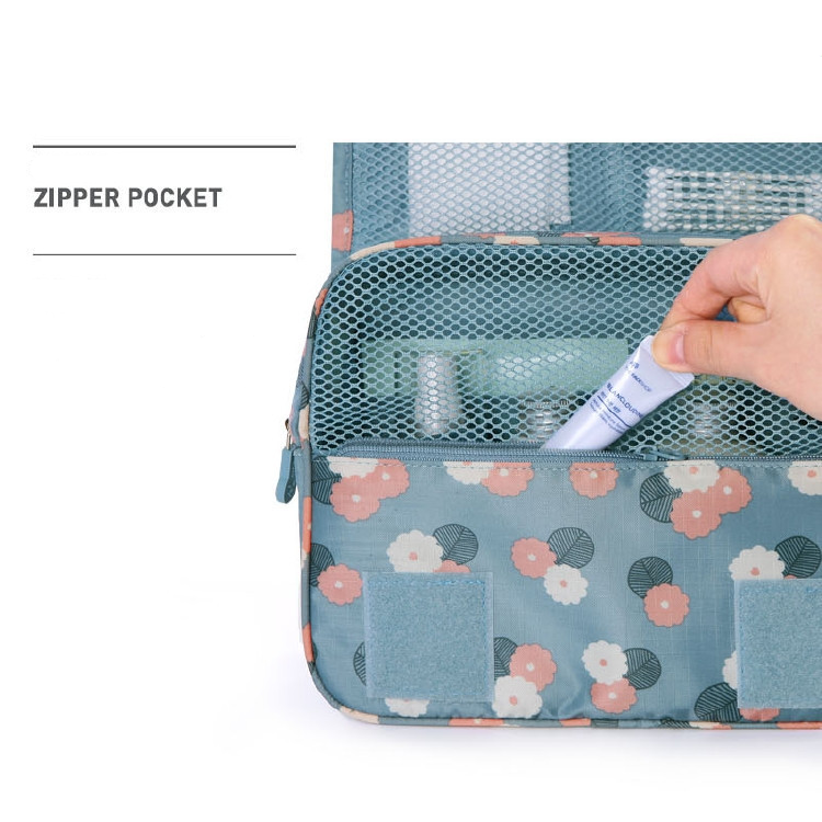 Travel Cosmetic Bag Waterproof & with Hook Foldable & Padded For Women & Men | ventumra