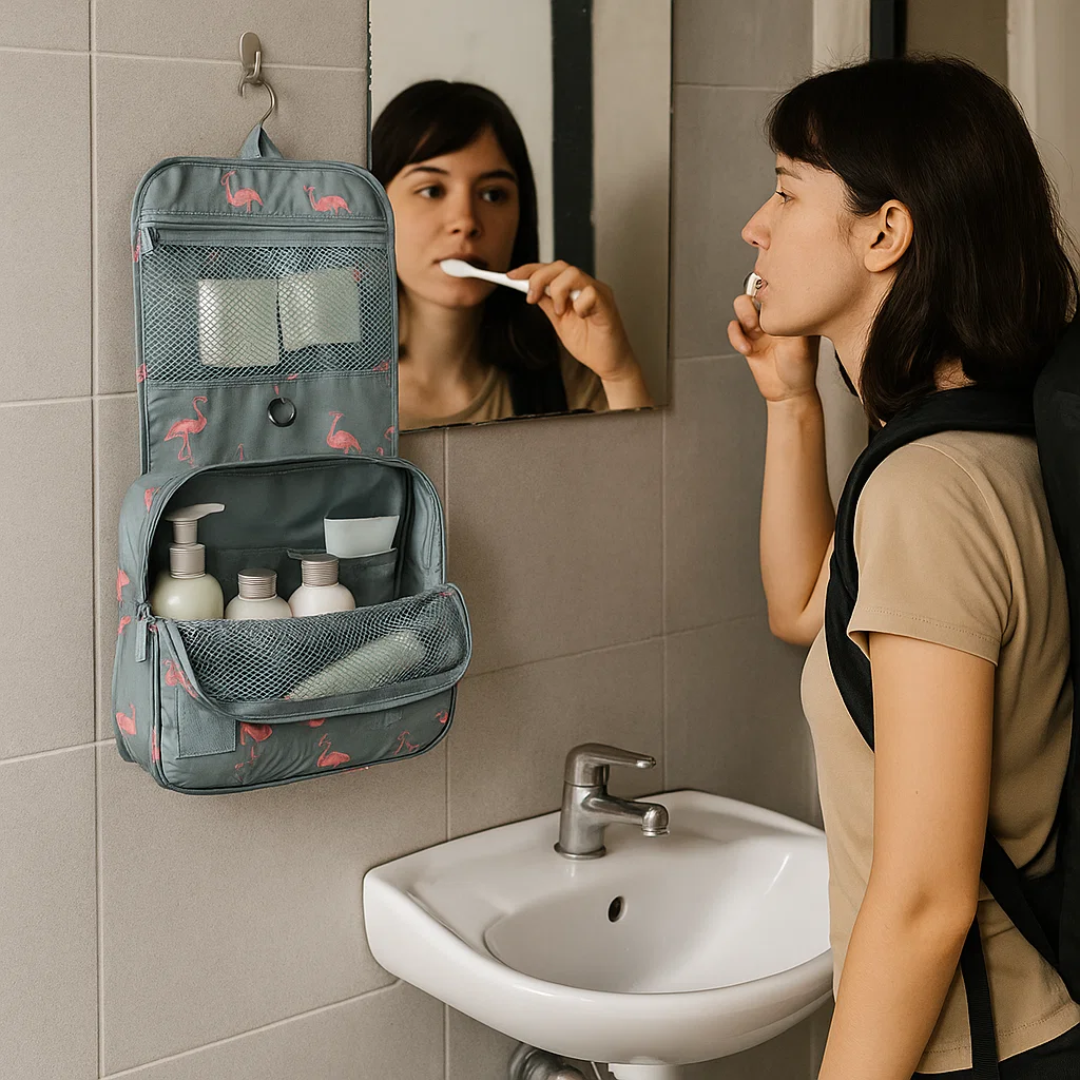 TravelEase Toiletry Bag Water-Resistant and Organized Travel | ventumra