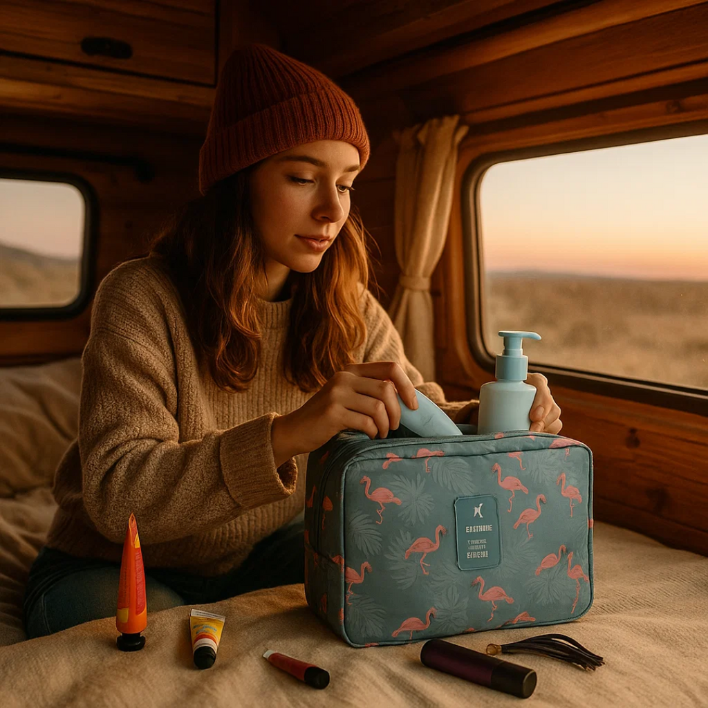 TravelEase Toiletry Bag Water-Resistant and Organized Travel | ventumra