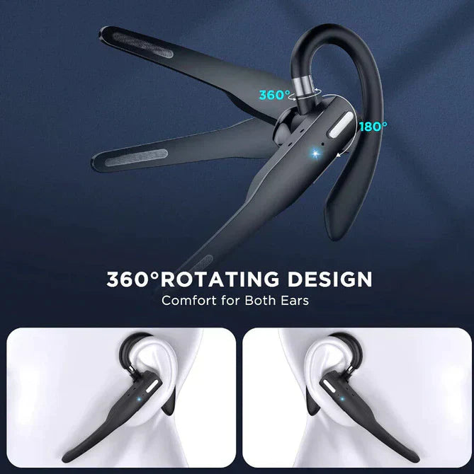 Trucker Dual Mic Wireless Bluetooth 5.1 Noise Cancelling Headset/Earphones | ventumra