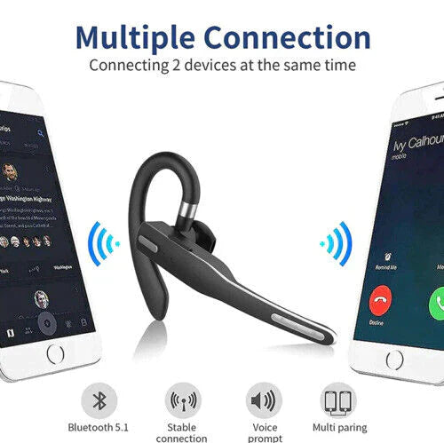 Trucker Dual Mic Wireless Bluetooth 5.1 Noise Cancelling Headset/Earphones | ventumra