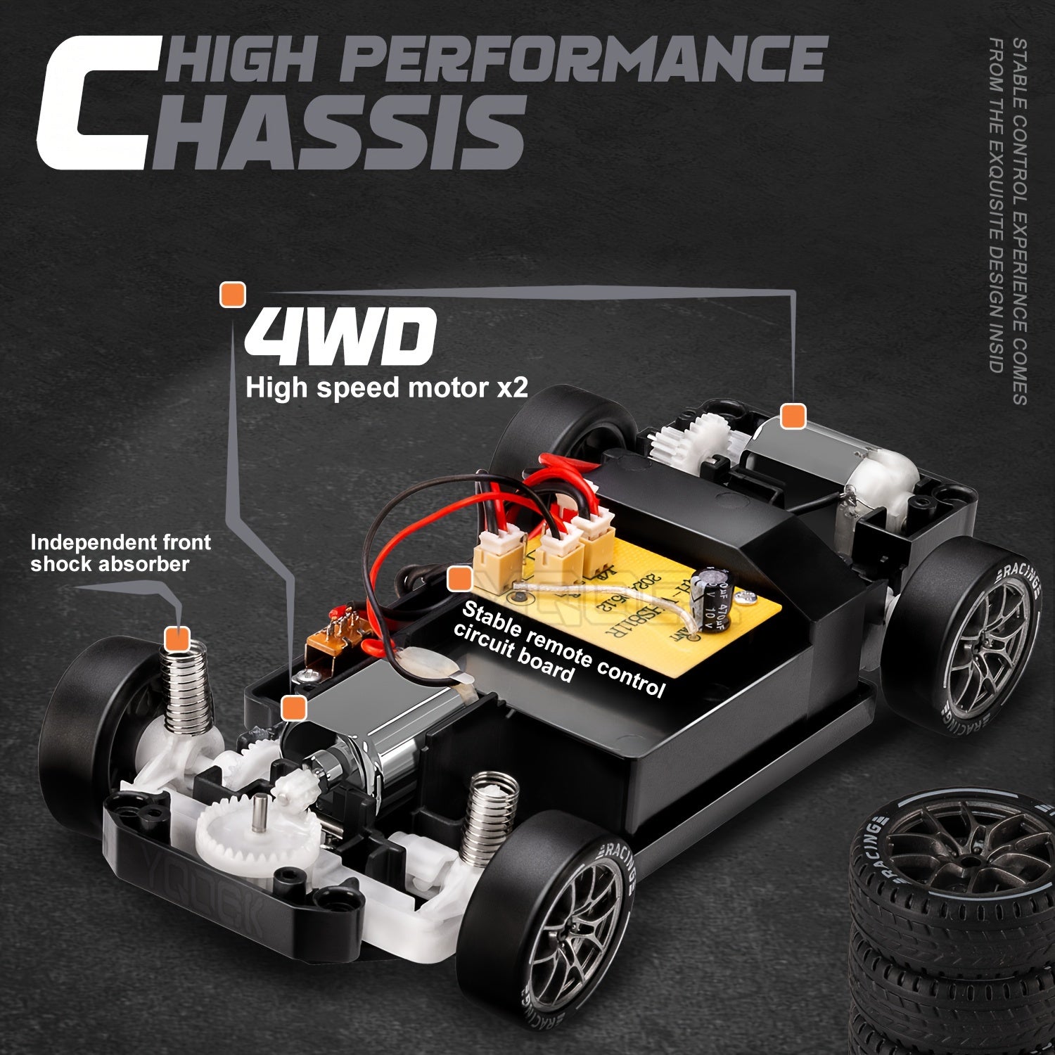 Ultimate 1:24 RC Drift Car with LED Wheels – Rechargeable 4WD Racing Toy | ventumra