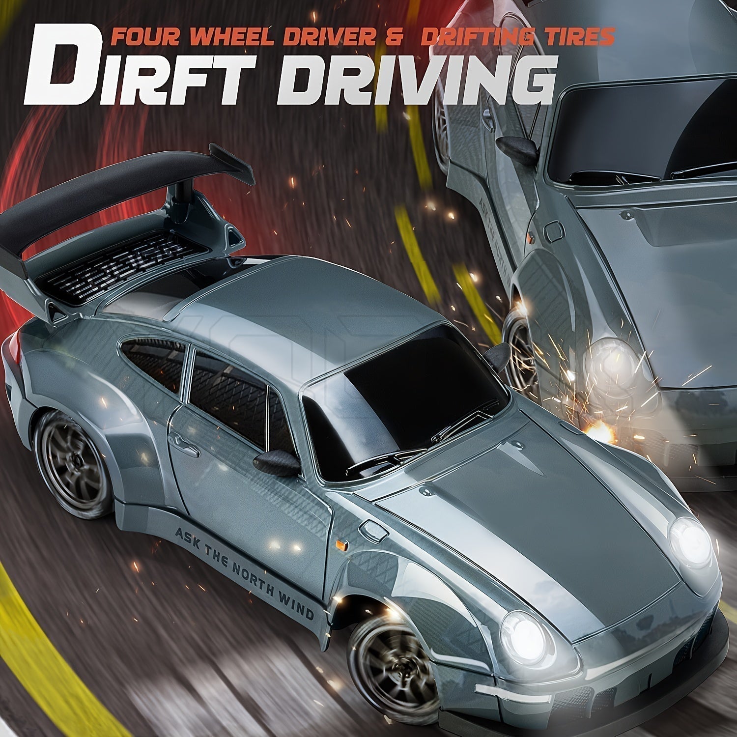 Ultimate 1:24 RC Drift Car with LED Wheels – Rechargeable 4WD Racing Toy | ventumra