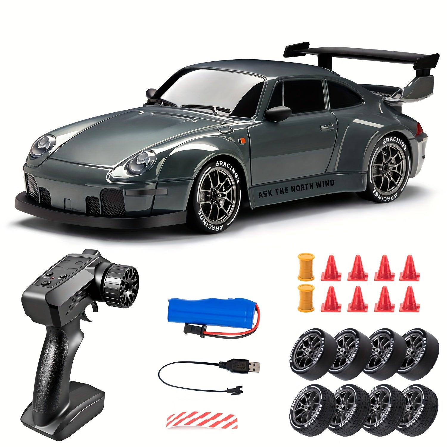 Ultimate 1:24 RC Drift Car with LED Wheels – Rechargeable 4WD Racing Toy | ventumra