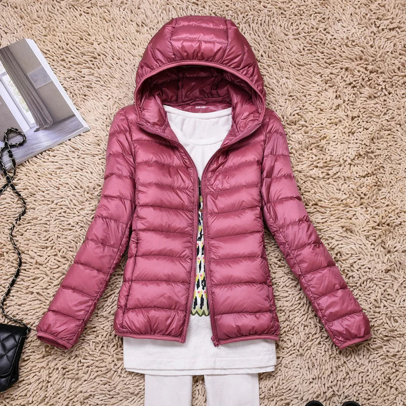 Hooded Lightweight Down Jacket for Women | ventumra
