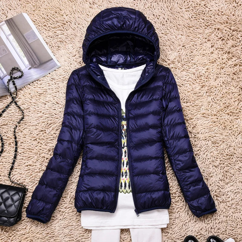 Hooded Lightweight Down Jacket for Women | ventumra