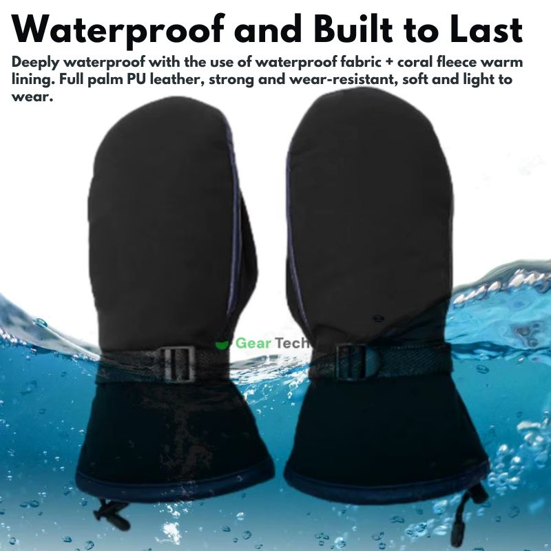 USB Electric Heated Mittens Waterproof & Dual-Sided Heating | ventumra