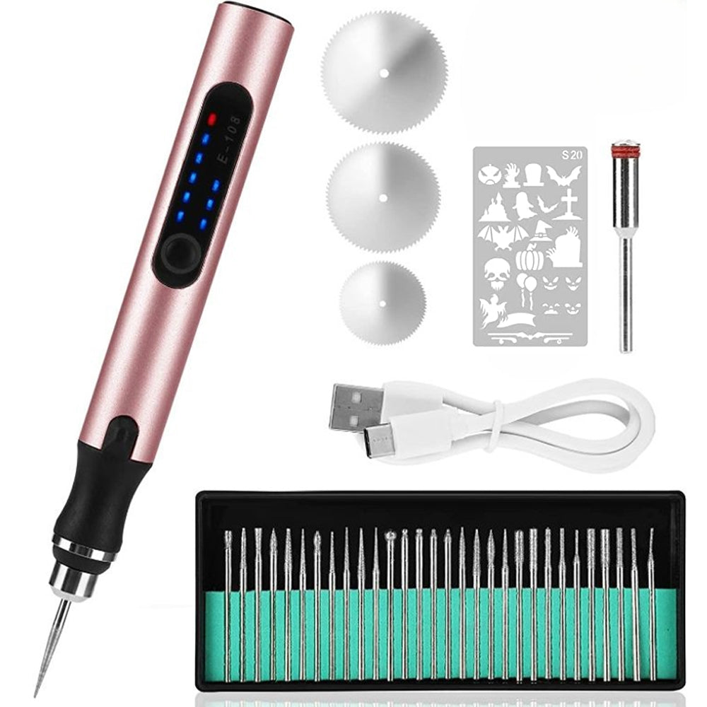 USB Rechargeable Engraving Pen Precise and Quiet Metal, Adjustable Speed | ventumra