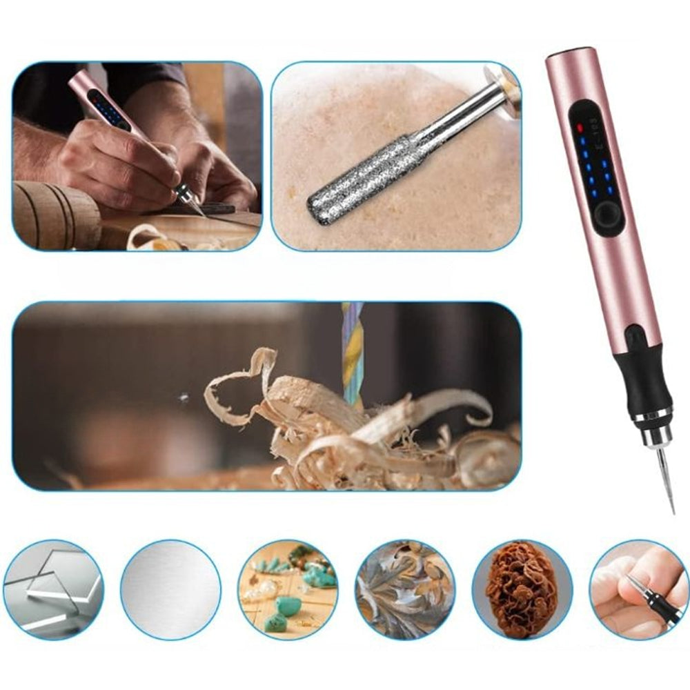 USB Rechargeable Engraving Pen Precise and Quiet Metal, Adjustable Speed | ventumra