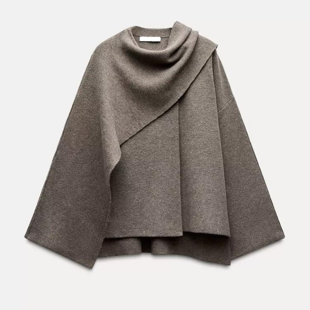 Flowy Asymmetrical Draped Cape | ventumra