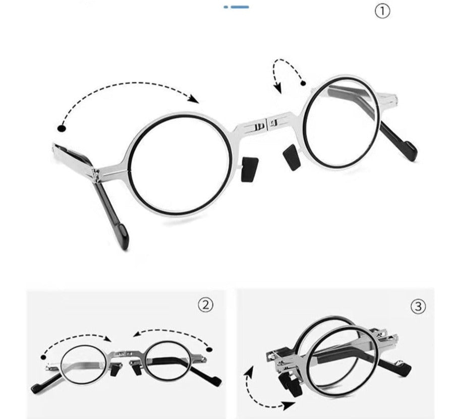 Compact Folding Reading Glasses - Feather-light, Durable, Scratch-Resistant | ventumra