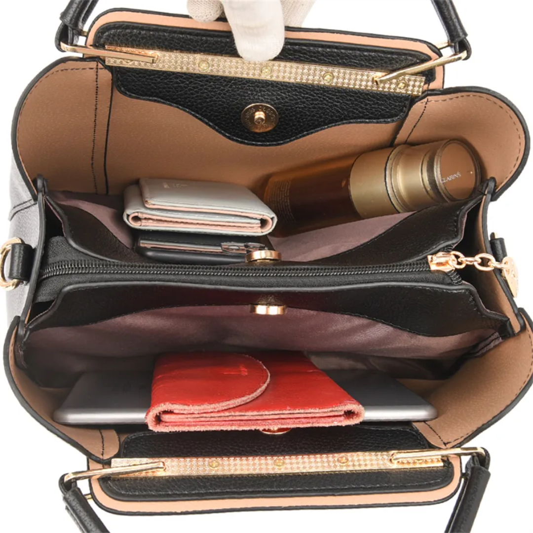 Vivian Luxurious Shoulder Bag – Elegant PU Leather Handbag with Crossbody Strap | ventumra