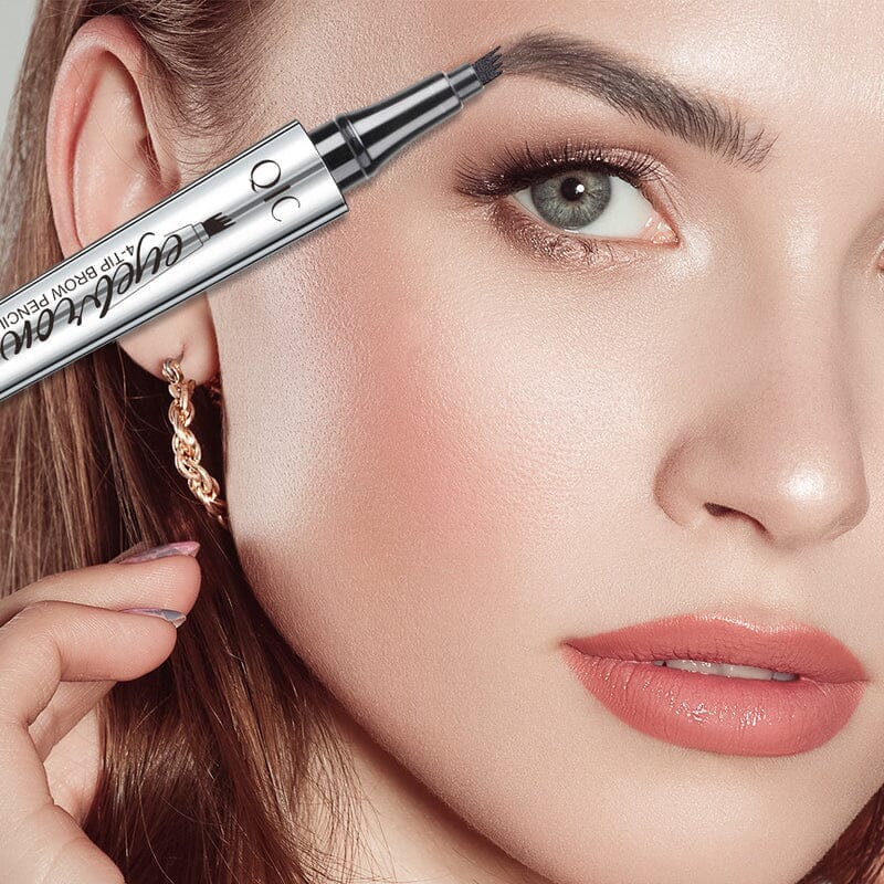 Waterproof 3D Microblading Eyebrow Pencil with 4 Fork Tips | ventumra