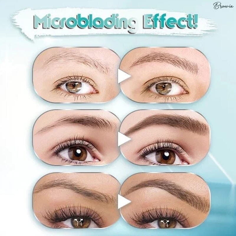Waterproof 3D Microblading Eyebrow Pencil with 4 Fork Tips | ventumra
