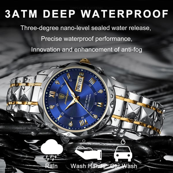 Men's Waterproof Watch with Luminous Dial | ventumra