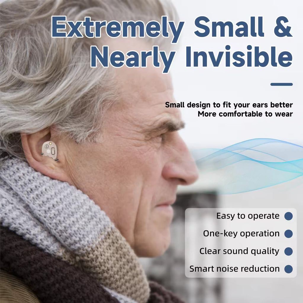 Wireless Rechargeable OTC Hearing Aids with Charging Case | ventumra