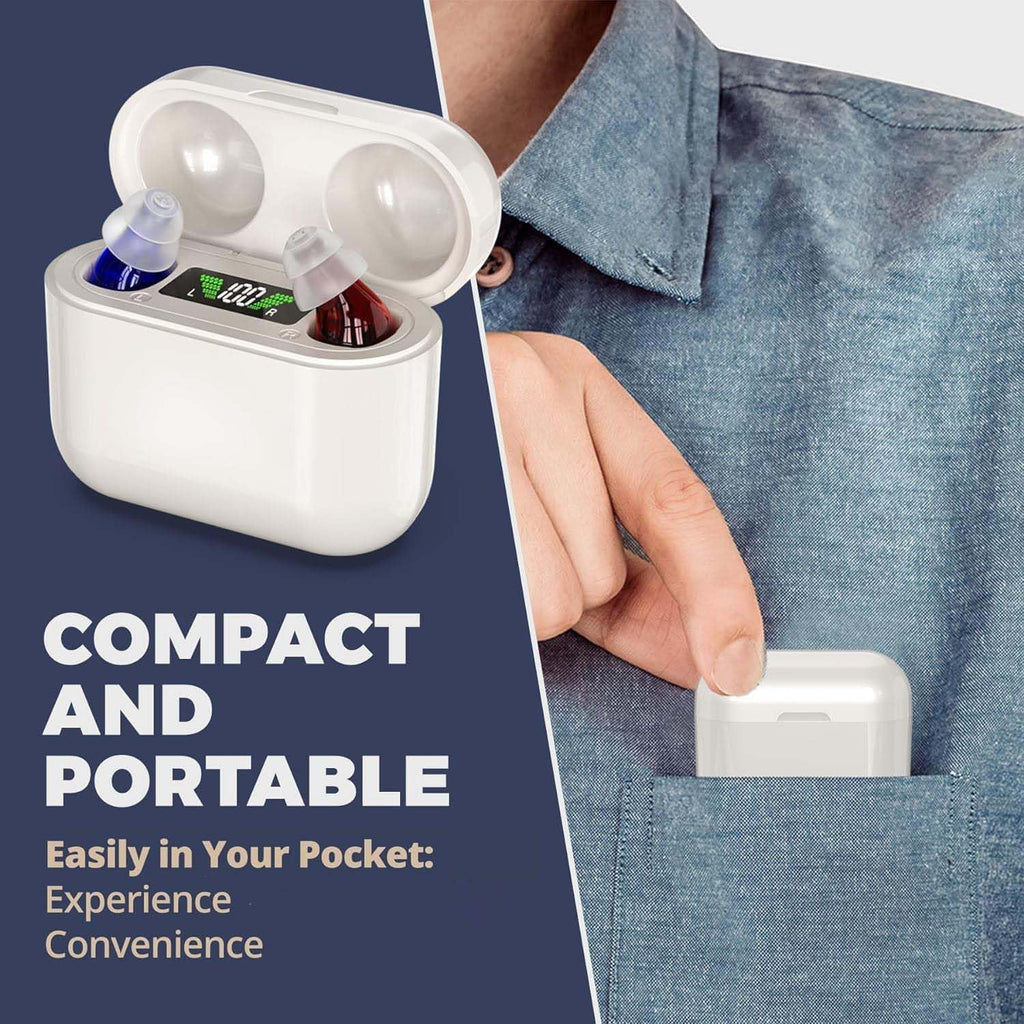 Wireless Rechargeable OTC Hearing Aids with Charging Case | ventumra