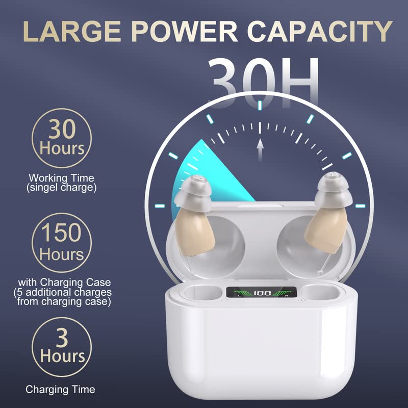 Wireless Rechargeable OTC Hearing Aids with Charging Case | ventumra