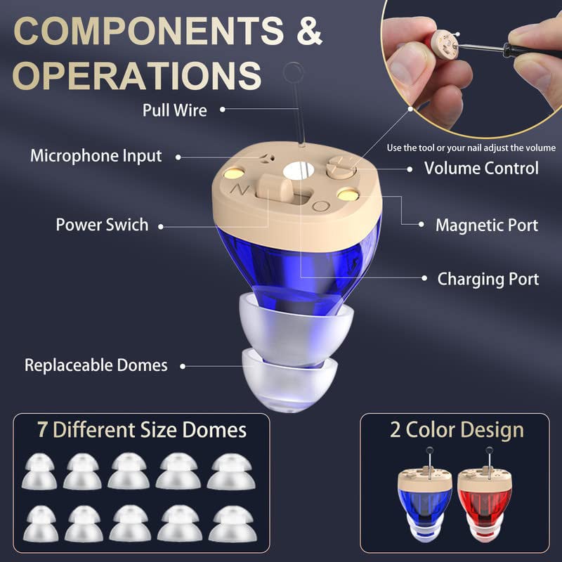 Wireless Rechargeable OTC Hearing Aids with Charging Case | ventumra