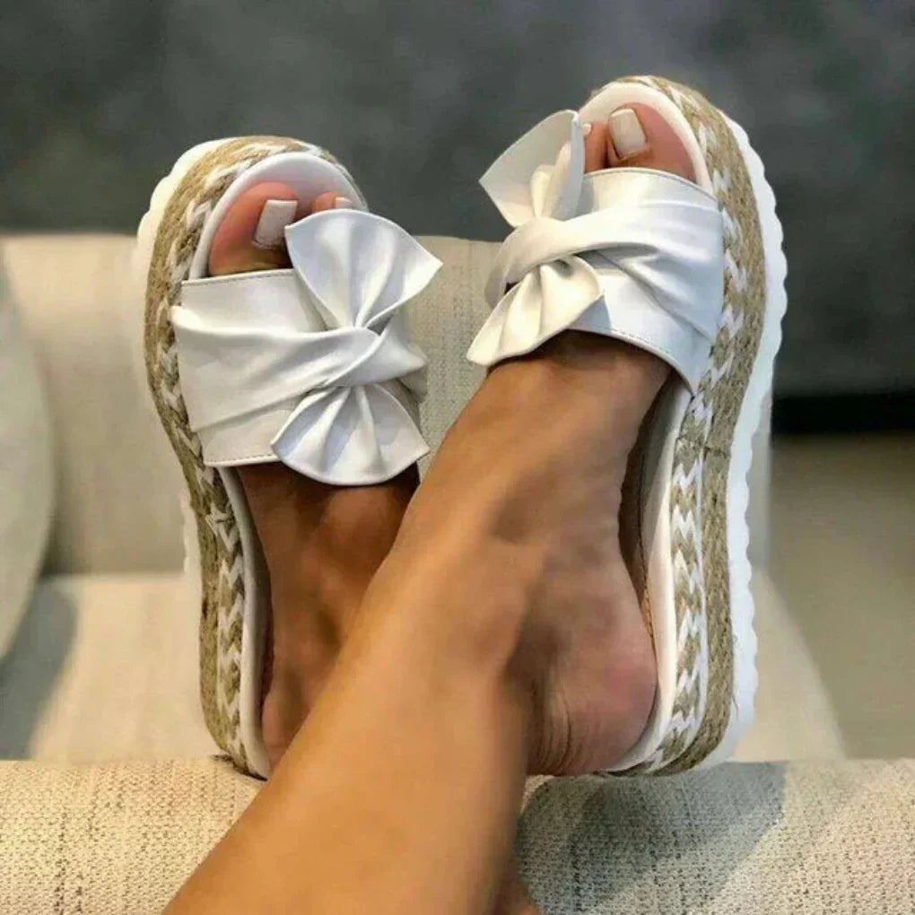 Comfortable Bow Platform Sandals | ventumra
