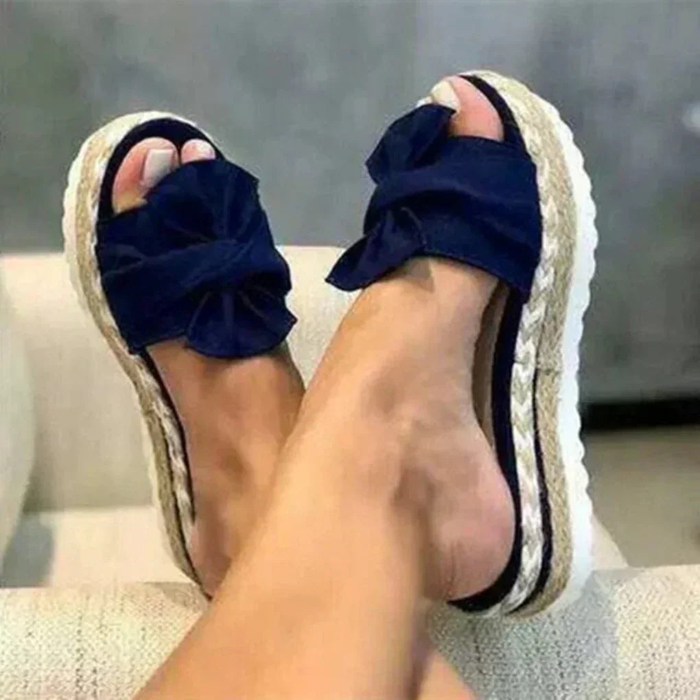 Comfortable Bow Platform Sandals | ventumra