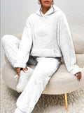 Cozy Plush Hooded Loungewear Set | ventumra