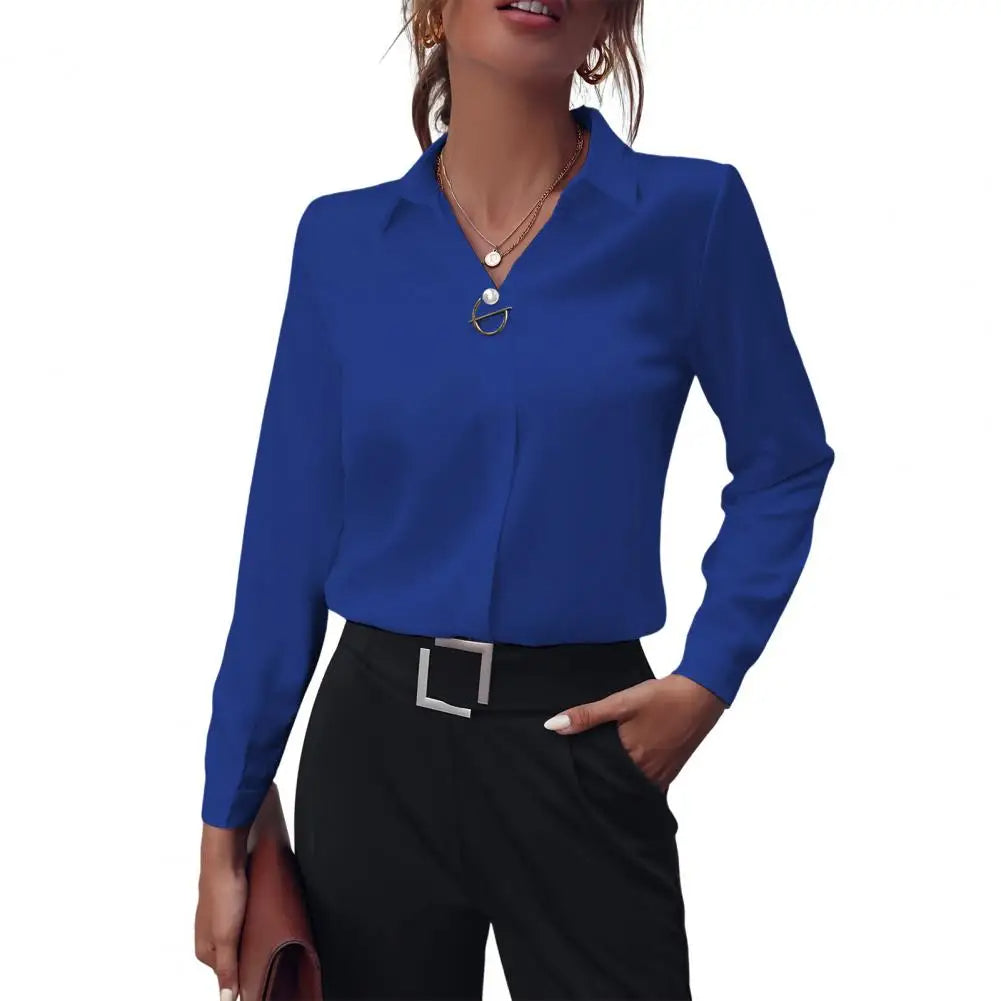 Chic Button-Up Shirt with Ring Accent | ventumra