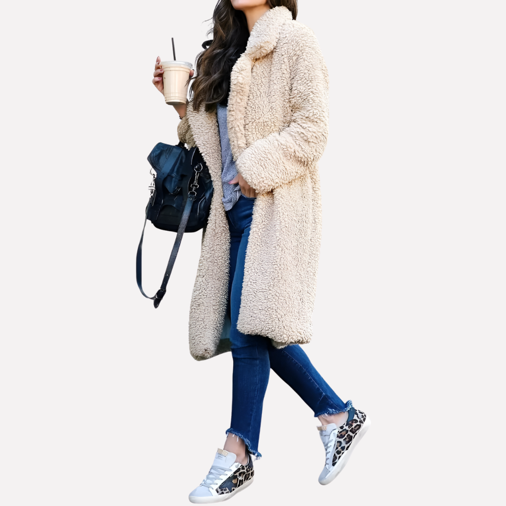Cozy Teddy Longline Coat | ventumra