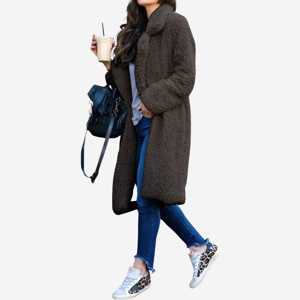 Cozy Teddy Longline Coat | ventumra