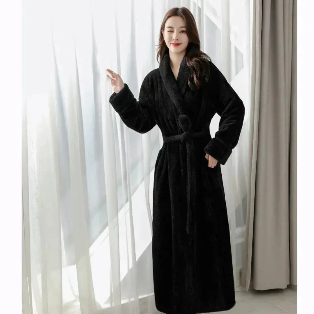 Cozy Plush Hooded Robe | ventumra