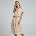 Casual Print Midi Shirt Dress | ventumra