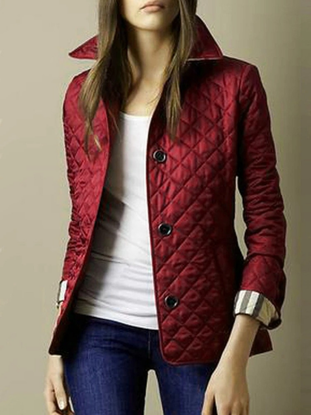 Cozy Quilted Collar Jacket | ventumra