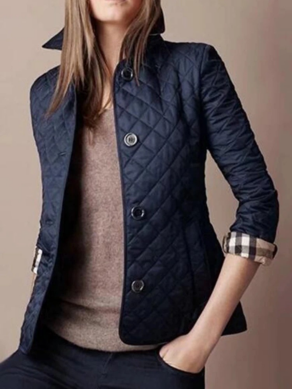 Cozy Quilted Collar Jacket | ventumra