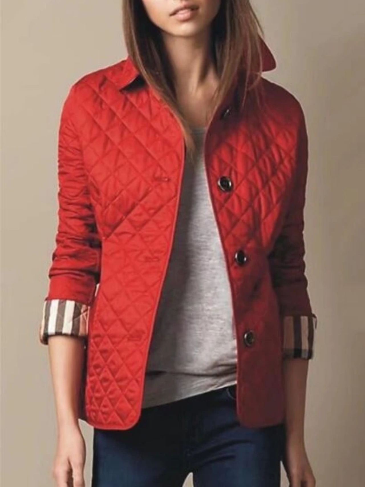Cozy Quilted Collar Jacket | ventumra