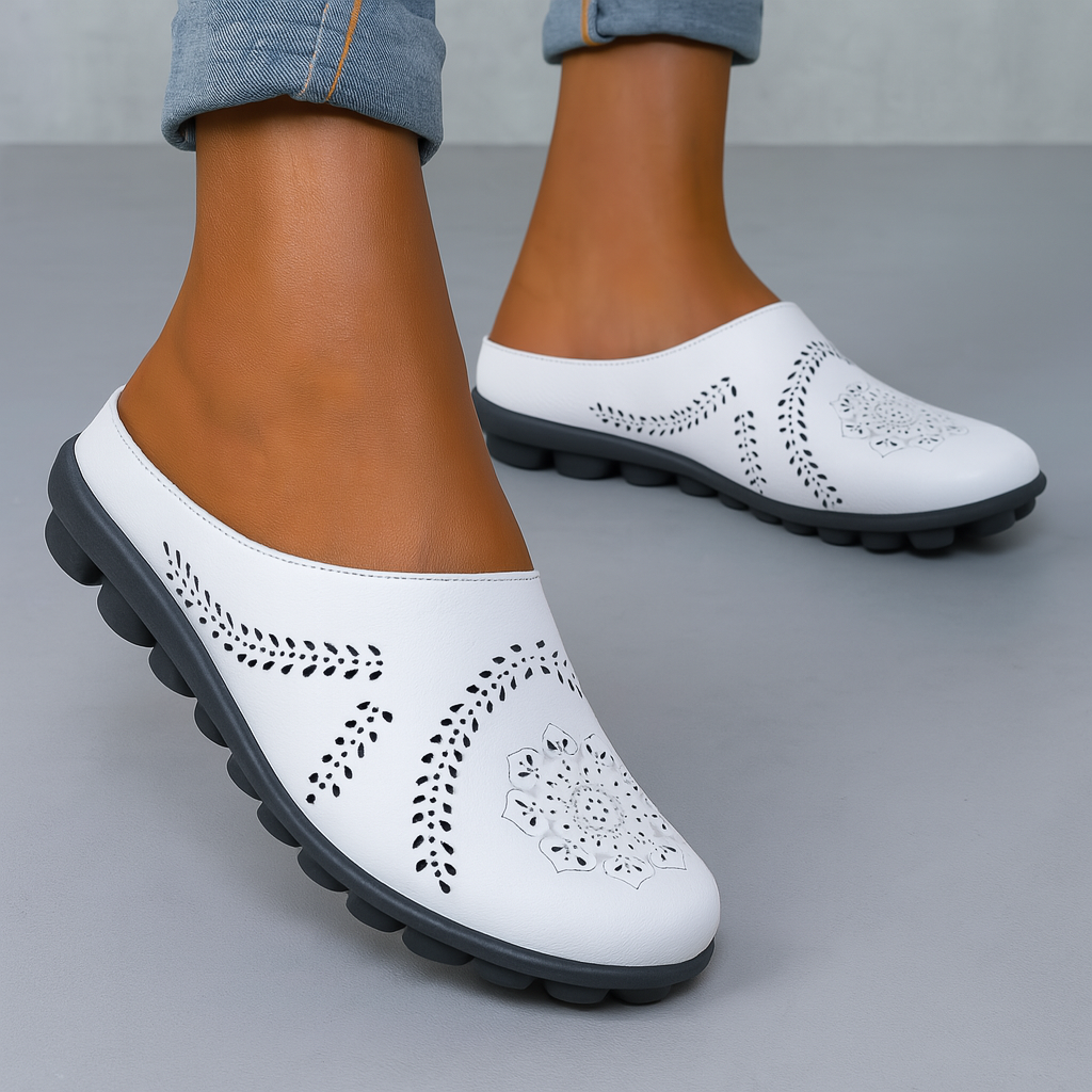 Comfortable Cutout Slip-On Sandals | ventumra
